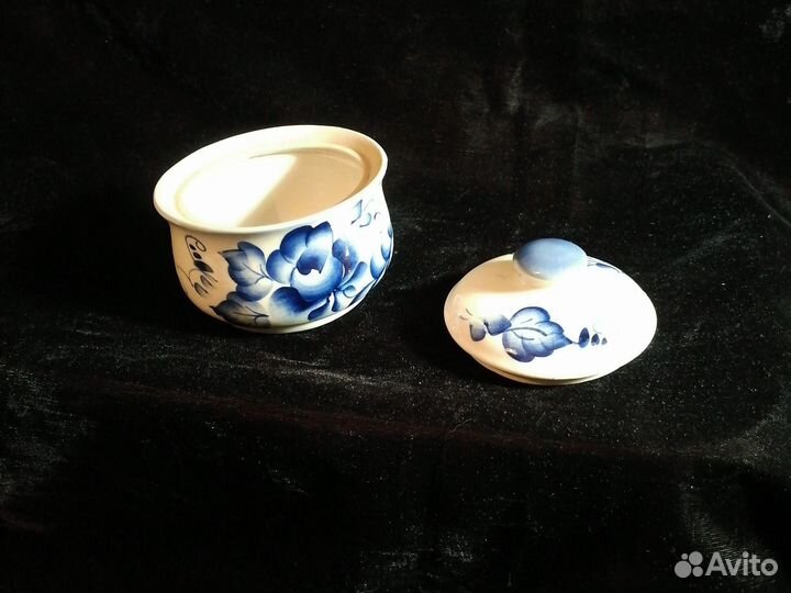 Сахарница, конфетница, вазочка гжель СССР 70-80гг