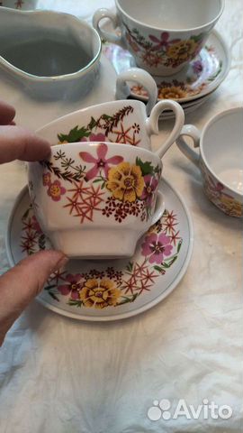 Кофейный чайный сервиз СССР Рига