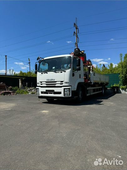 Бортовой грузовик Isuzu FVR34UL-SDUS с КМУ Palfinger, 2020