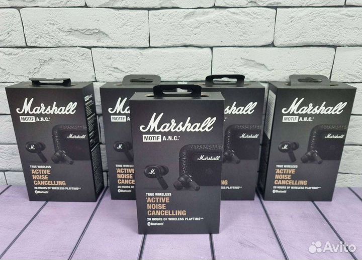 Наушники marshall motif anc черные