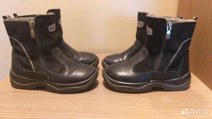 Сапоги 2 пары кожаные 28 и 29 разм