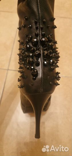 Сапоги с бисером, 38 размера