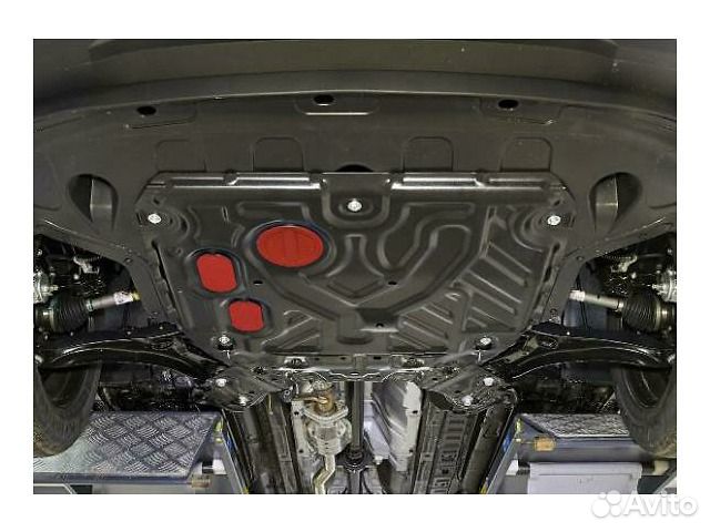 Защита двигателя металлическая (с лючком) Creta