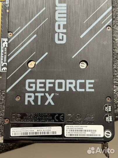 Palit rtx 3070ti gamingpro днс