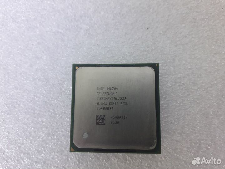 Процессоры Intel DualCore E6600 3.06 Celeron D 2.8