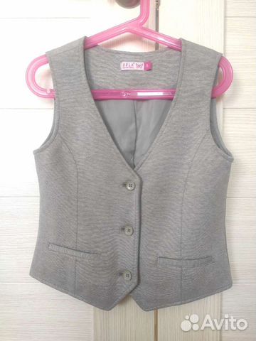 Жилетка серая Sela, 122-128