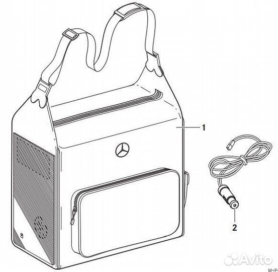 Переносной автомобильный холодильник Mersedes