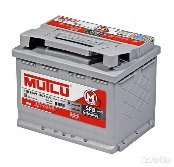 Акб Mutlu 55 прямая, Ваз, Гранта, Приора калина