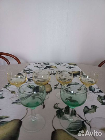 Рюмочки цветное стекло