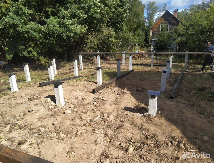 Железобетонные сваи под ключ установка
