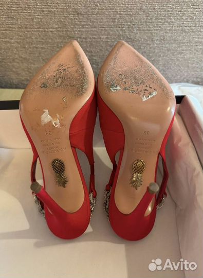 Aquazzura красные туфли 39