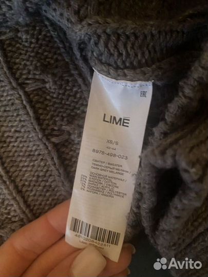 Укороченный свитер lime