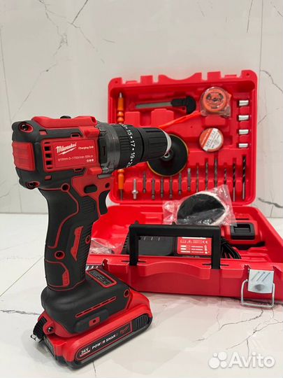 Шуруповерт Milwaukee 36V с двумя АКБ бесщеточный