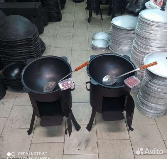 Казан чугунный и печь для Казана