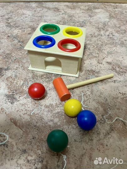 Стучалка с шариками и молотком