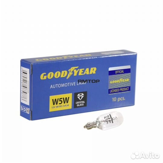 Goodyear GY015205 Лампа подсветки W5W 12V 5W 
