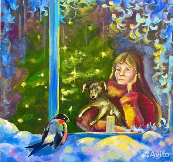 Картина маслом / новогодняя ночь