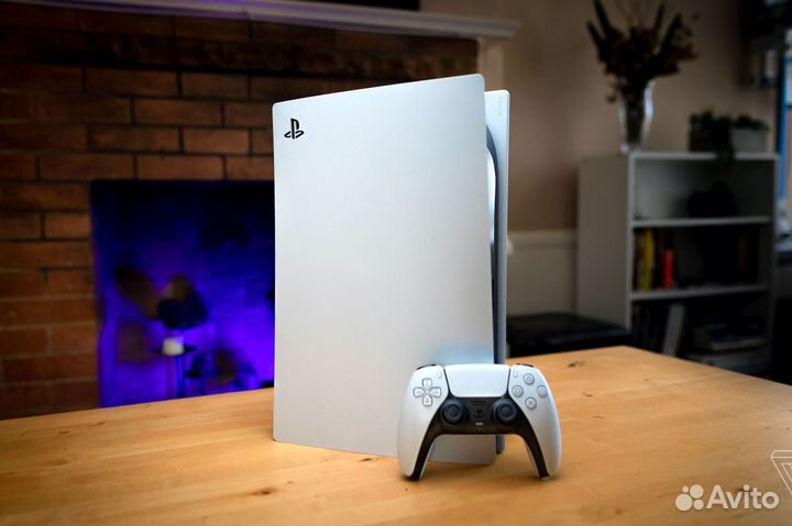 Sony playstation 5 + два геймпада и игра