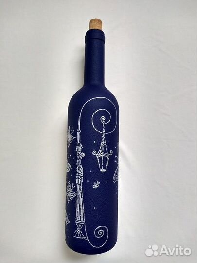 Бутылка с ручной росписью (hand-made)