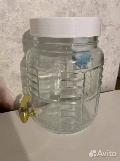 Банка емкость бак для воды с краном 5л