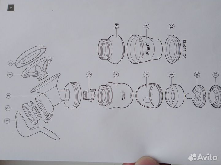 Молокоотсос Philips Avent ручной