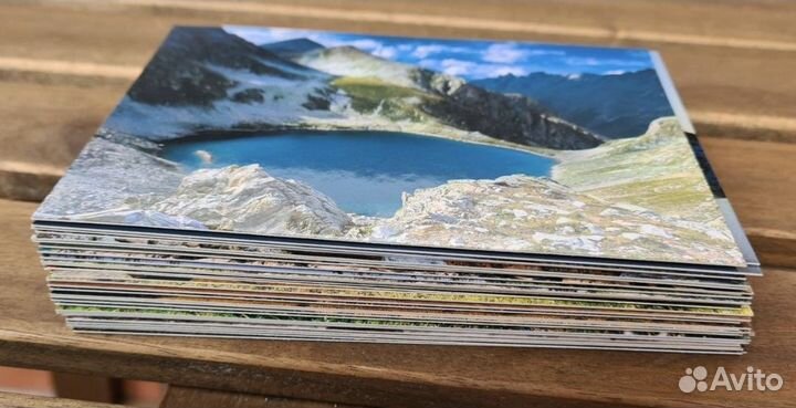 Открытки пейзаж, горы 40 шт