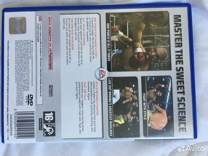 EA Sports Fight Night Round 3 ps2 игра