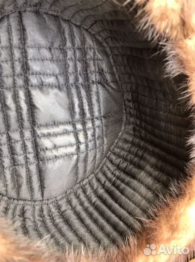 Шапка норковая - мужская, новая