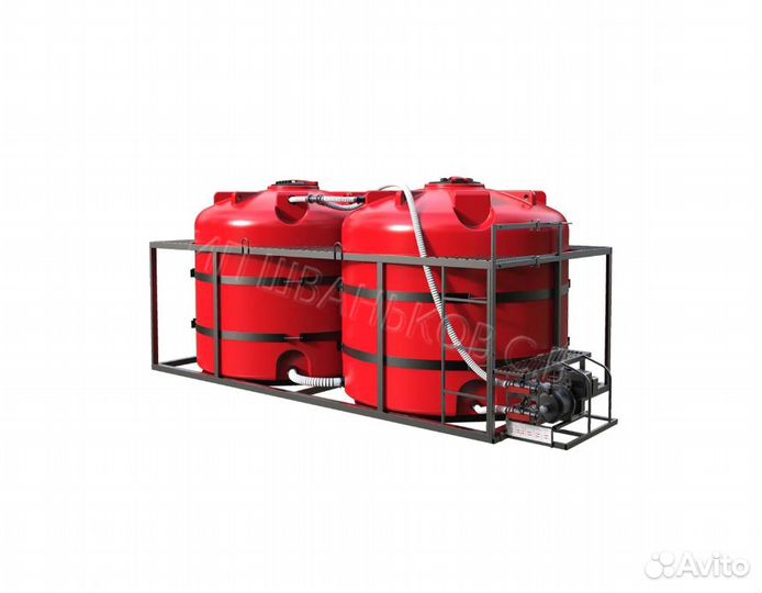 Емкостями в кассете для сзр/воды/кас/жку