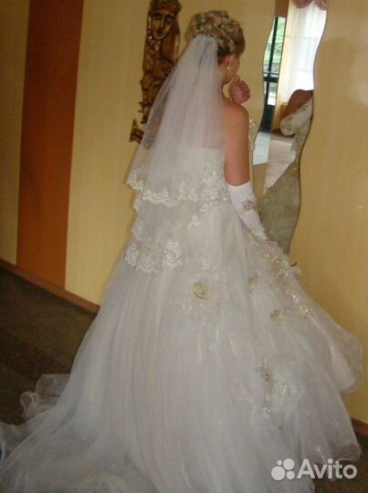 Свадебное платье бу 46-48