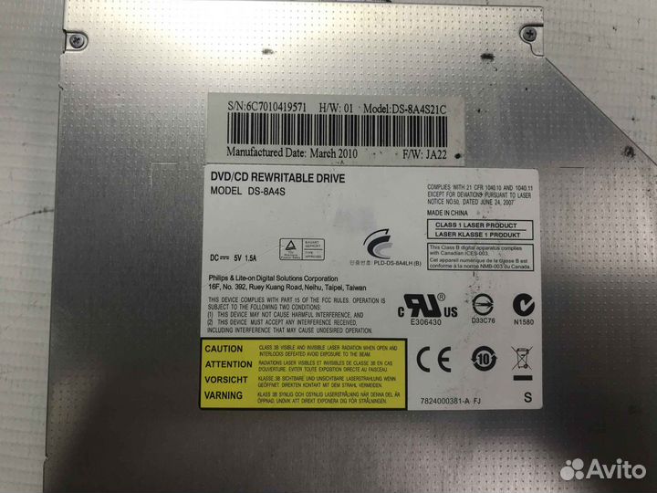 Привод DVD+RW для Asus K50C