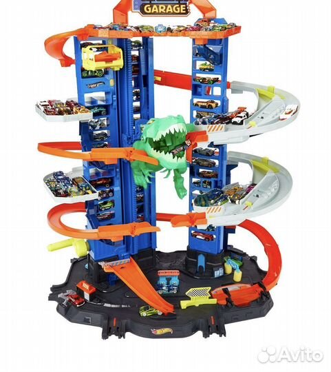 Набор игровой hot wheels гараж+10 машин