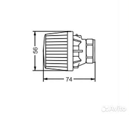 Термостатический элемент (термоголовка) Danfoss RA/RTD 2945 013G2945
