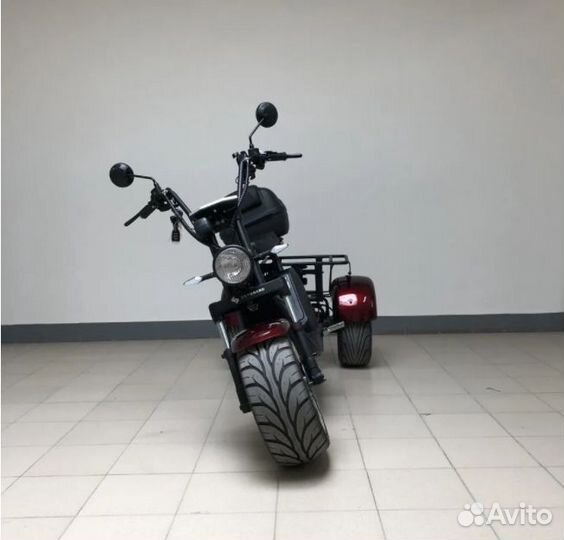 Электроскутер Citycoco White Siberia -PRO trike 30