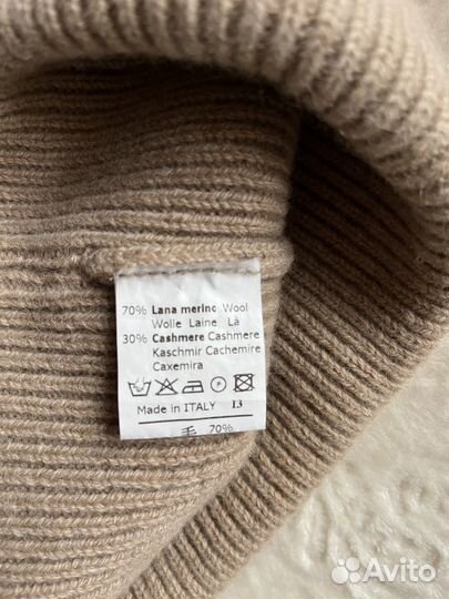 Шапка кашемир шерсть Италия