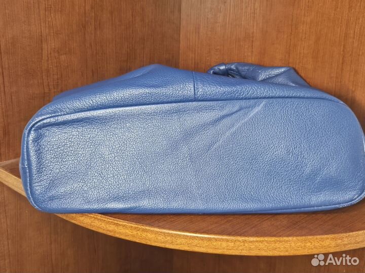 Сумка Giorgio Ferretti синяя натуральная кожа