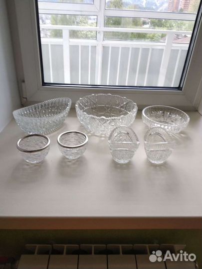 Вазы хрустальные,стаканы, кружки, рюмки хрусталь