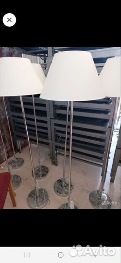 Торшер напольный с абажуром