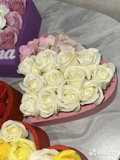 Мыльные розы букет Омск