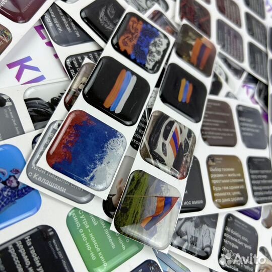 3d Стикеры из эпоксидной смолы оптом