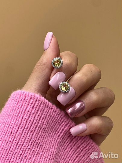 Серьги пусеты Tiffany