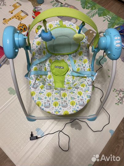 Кресло-качели Babyton sleepy blueTY008H