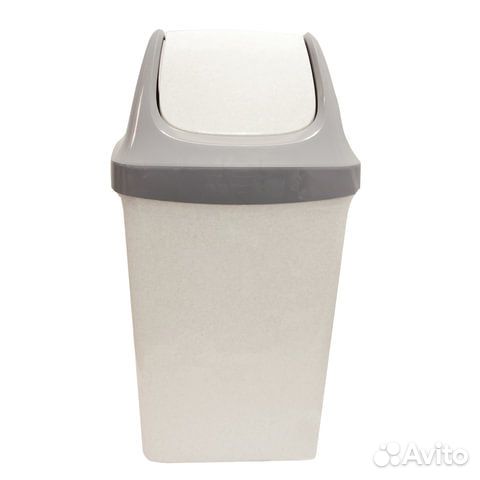 Ведро-контейнер 25 л, с крышкой (качающейся), для