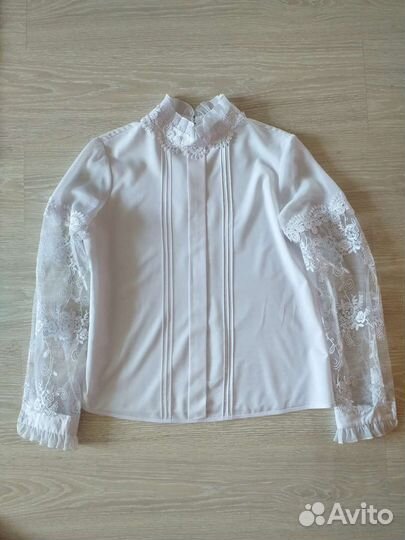 Блузка белая 164