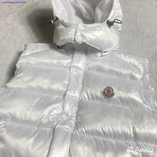 Белая жилетка Moncler (Арт.42360)