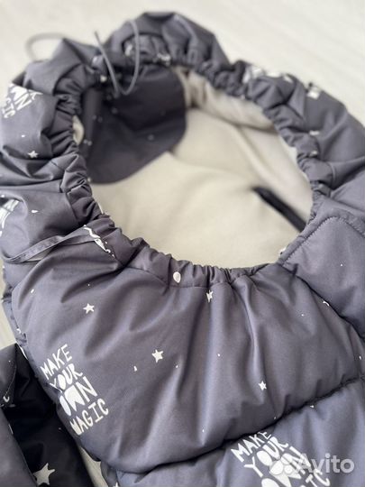 Зимний конверт в коляску Leokid + муфты