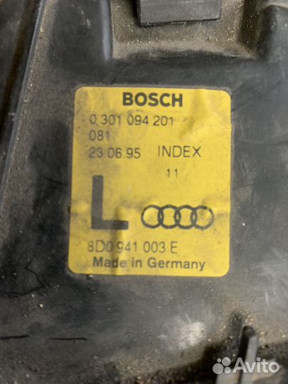 Фара левая Ауди а4 б5 дорест бош разборка