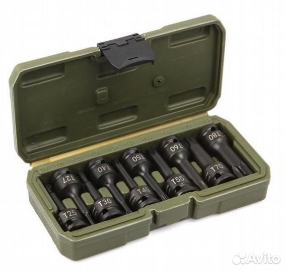 Набор головок 10 предметов (1/2) Торкс ударные