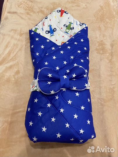 Конверт одеяло на выписку + 2 подушки