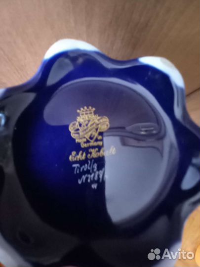 Ваза кобальт Jlmenau (Ильменау ) Echt Cobalt